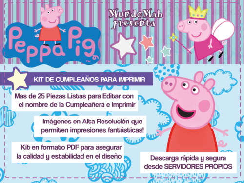 Kit imprimible Peppa Pig