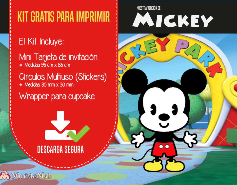 mickey mouse invitaciones para descargar