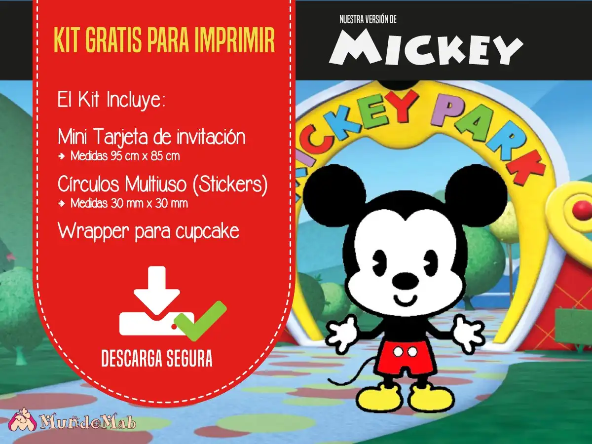 Stickers para imprimir de mickey mouse-Imagenes y dibujos para imprimir